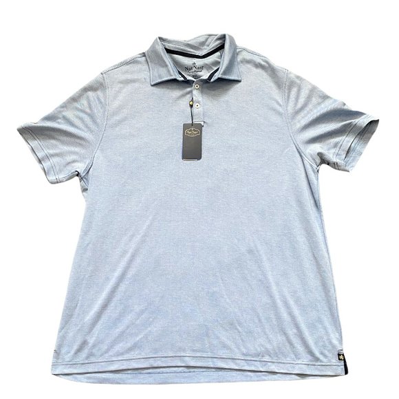 Nat Nast Other - Nat Nast Mens Polo Shirt Size 2XL Blue Golf Short Sleeve New With Tags